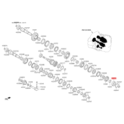 Подшипник вторичного вала задний 43273-38000 Mobis