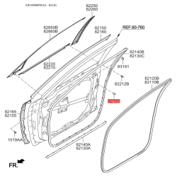 Упор (відбійник) капота 82191-33010 Mobis