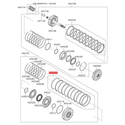 Комплект ламелей, автоматична коробка передач 45525-3B800 Mobis