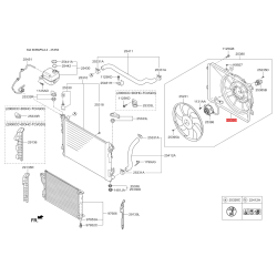 Вентилятор радиатора охлаждения 25350-2S500 Mobis