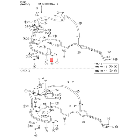 Ступица колеса 51750-3D003 Mobis - 517503D003 - схема с каталога 1, EURK3C002A 517503D003
