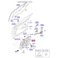 Подъемное устройство для окон левое 82471-C1010 Mobis