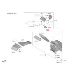 Крышка, корпус воздушного фильтра 28110-C5250 Mobis