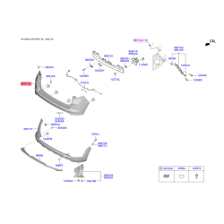 Бампер верхній 86640-D7500 Mobis
