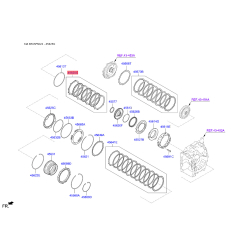 Комплект ламелей, автоматична коробка передач 45625-2F050 Mobis