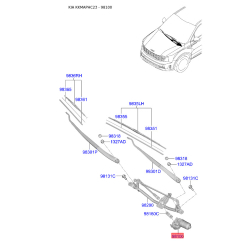 Двигун склоочисника 98110-C5500 Mobis