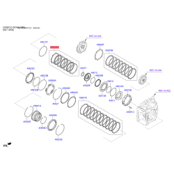 Комплект ламелей, автоматична коробка передач 45625-26610 Mobis