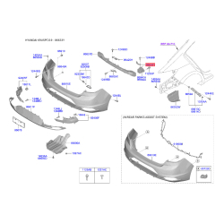 Кронштейн, буфер верхній 86633-F2AB1 Mobis