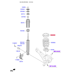 Прокладка задньої пружини верхня 55331-2B000 Mobis