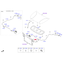 Кронштейн, облицювання радіатора правий 64168-3X900 Mobis