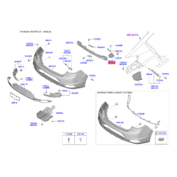 Кронштейн, буфер правий 86642-F2AB0 Mobis