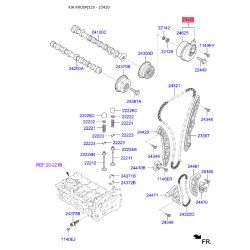 Датчик положения распределительного вала 24360-2GGD0 Mobis