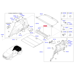 Оббивка багажника 85770-D3000TRY Mobis