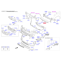 Усилитель бампера нижний 86571-2W000 Mobis