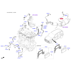Датчик, температура вихлопних газів 39232-2U000 Mobis