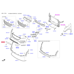 Кронштейн щитка номерного знака 86529-D3000 Mobis