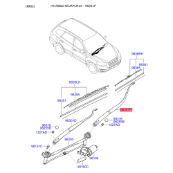 Рычаг стеклоочистителя 98320-2B000 Mobis