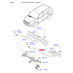 Рычаг стеклоочистителя 98321-2W100 Mobis