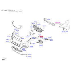 Повітропровід у бампері лівий 86567-F2000 Mobis