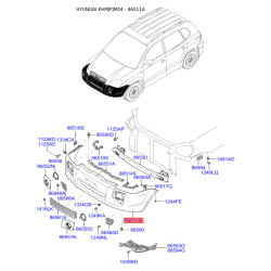 Бампер 86511-2E040 Mobis