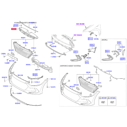 Молдинг порога, бампера і крила верхній 86356-F2000 Mobis