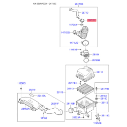 Клапан регулювання тиск наддуву 26722-27400 Mobis