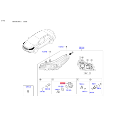 Крышка фары 92140-3X000 Mobis