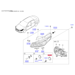 Крышка фары 92140-C1100 Mobis