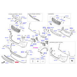 Спойлер 86525-B8AA0 Mobis