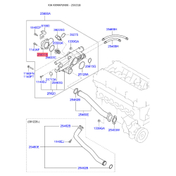 Корпус термостата 25631-25002 Mobis