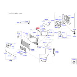 Облицювання / захисна накладка, облицювання радіатора 25391-3K500 Mobis