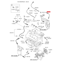 Датчик кислорода (лямбда зонд) левый 39210-3E130 Mobis