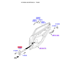 Фиксатор двери левый 79480-3X001 Mobis