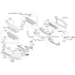 Воздуховод в бампере правый 86568-E6700 Mobis