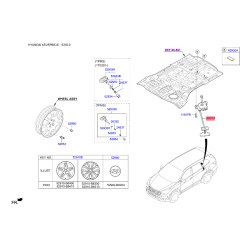 Утримувач запасного колеса 62800-B8000 Mobis