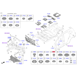 Пистон (клипса) обивки салона 14204-07000B Mobis