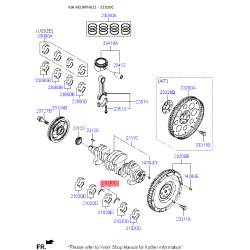 Вкладиші корінні 21030-2B110 Mobis