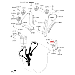 Натяжний пристрій ланцюга, ланцюг приводу розподільного валу 24560-3CGA1 Mobis