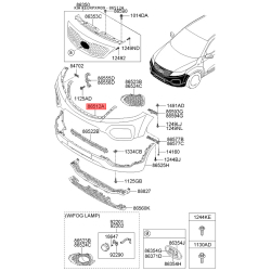 Бампер верхній 86511-2P000 Mobis