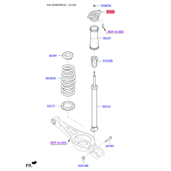 Опора стойки амортизатора 55330-E6100 Mobis