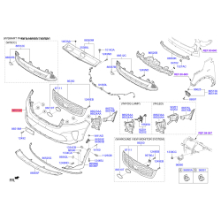 Бампер верхній 86511-C5510 Mobis