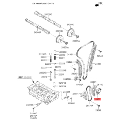 Натягувач, ланцюг приводу 24470-25050 Mobis