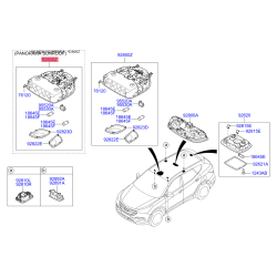 Освітлення салону 92800-2W000OM Mobis