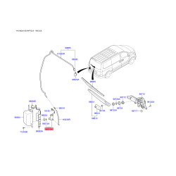 Насос бачка омивача 98510-4H000 Mobis