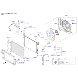 Вентилятор радіатора охолодження 25386-3R170 Mobis