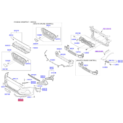 Накладка бампера нижняя (губа) правая нижняя 86552-E6700 Mobis