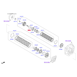 Шайба упорна АКПП 45411-3B000 Mobis