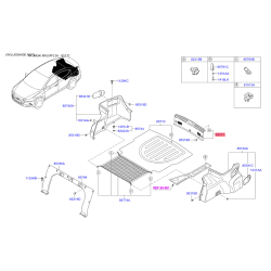 Обивка багажника задняя 85770-F2000TRY Mobis