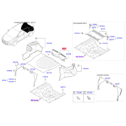 Оббивка багажника задня 85770-3X000RY Mobis