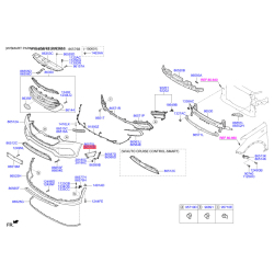 Повітропровід у бампері правий 86586-2WAA0 Mobis